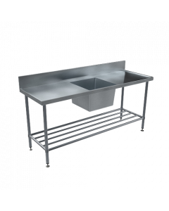 BenchTech Single Sink Benches - Centre Bowl - 1500mm