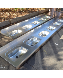6 Station Multi Vanity Inset Basin