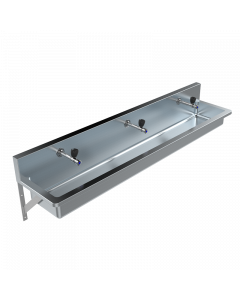 PWD Preplumbed Drinking Trough 1800mm 4 TW-DL90 Wall Brackets 